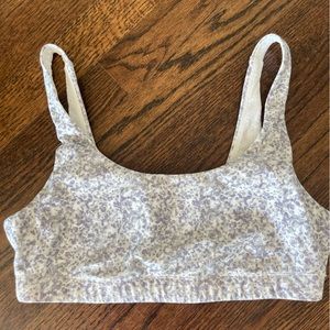 Vuori Daily Bra, grey leopard print, M